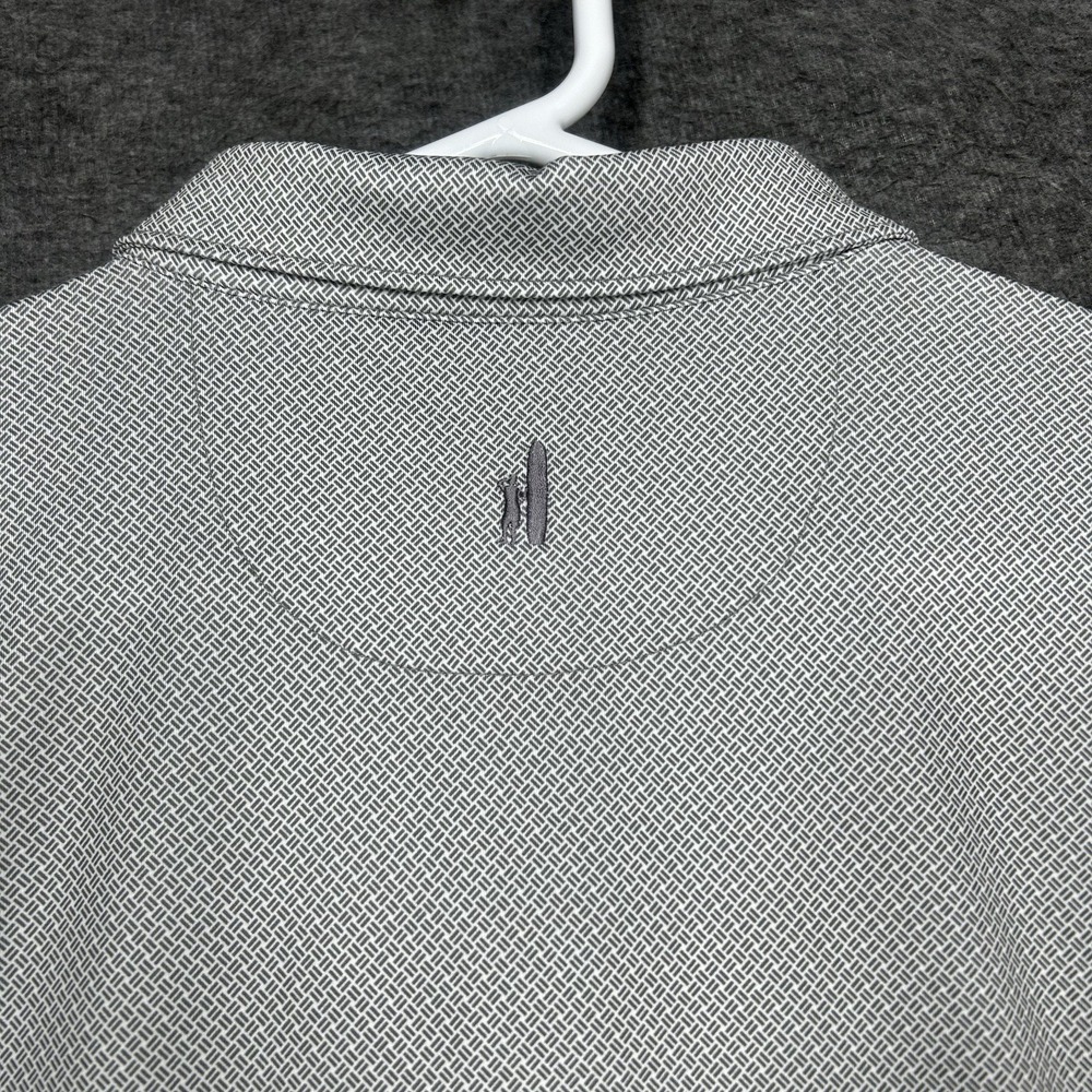 Johnnie O Polo Shirt Mens 2XL Gray Geometric Performance Stretch Bag Boy - Picture 14 of 15